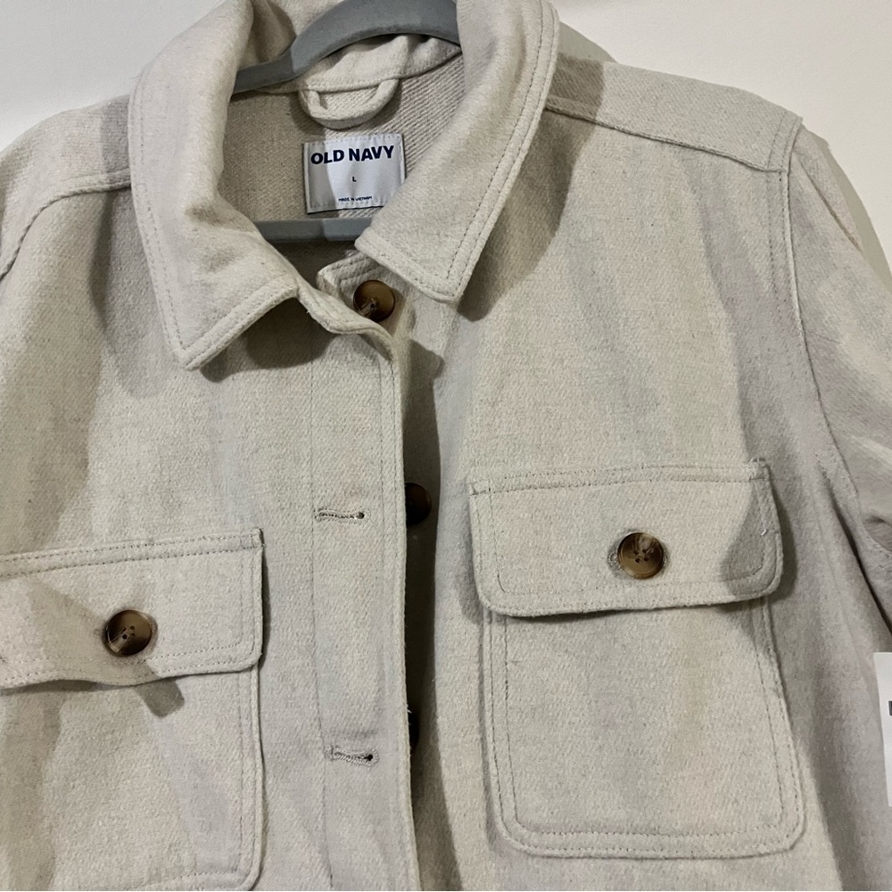 NWT Old Navy Women's Tan Utility Jacket - Picture 2 of 3